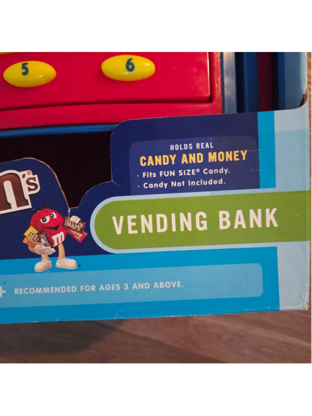 Kool Toyz Vending machine Bank Toy Red and Blue
